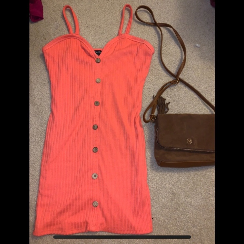 Coral summer dress